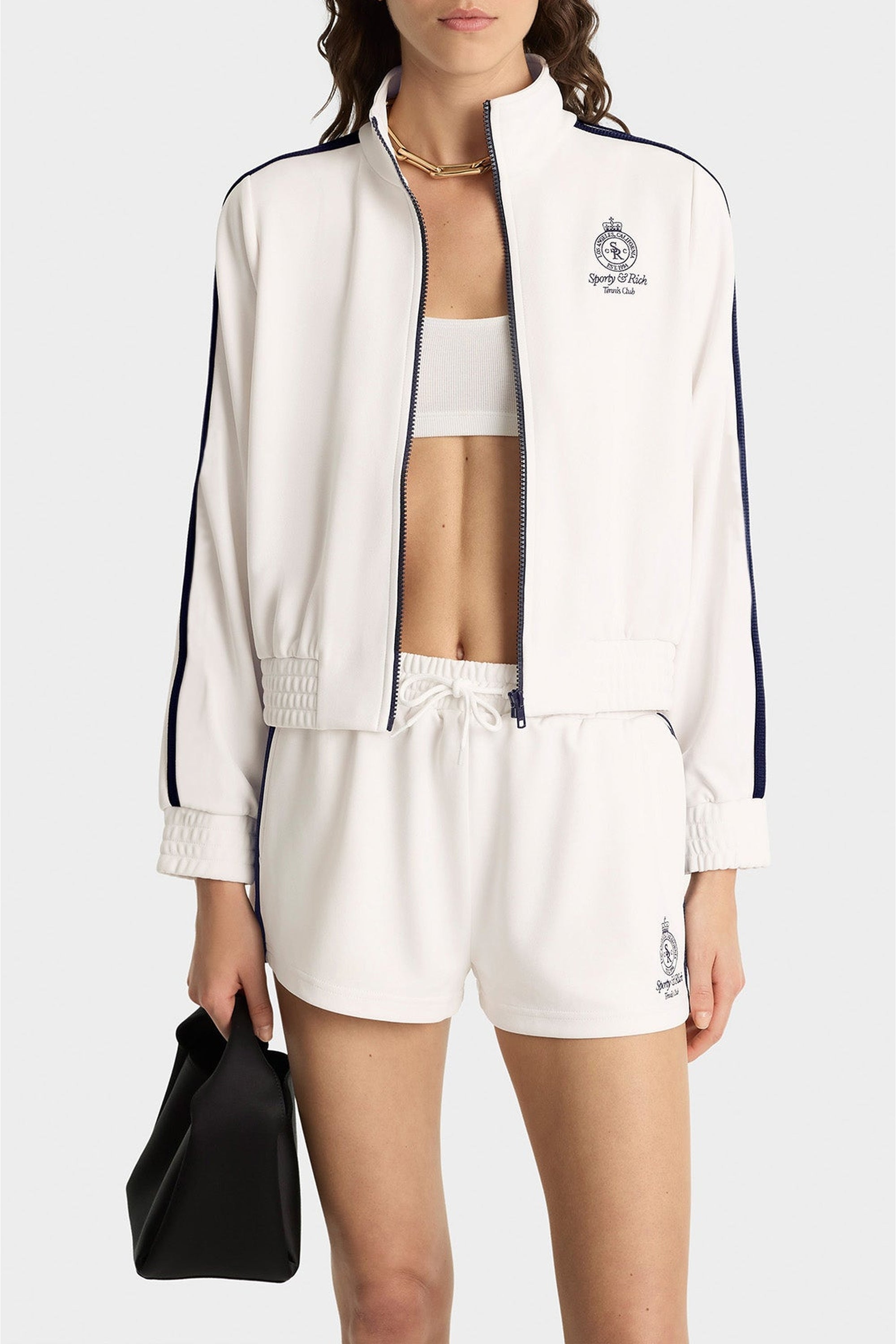 Short à cordons - White