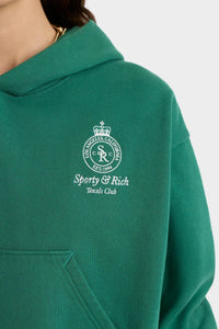 Sweat à capuche Crown Tennis à broderie - Alpine
