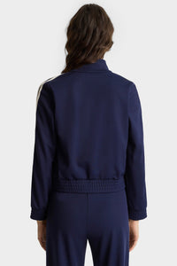 Crown Tennis Track Jacket - Navy & White