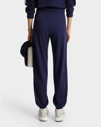 Crown Tennis Track Pant - Navy & White