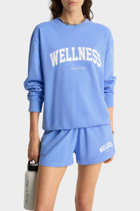 Sweatshirt Wellness Ivy imprimé - Flax Blue