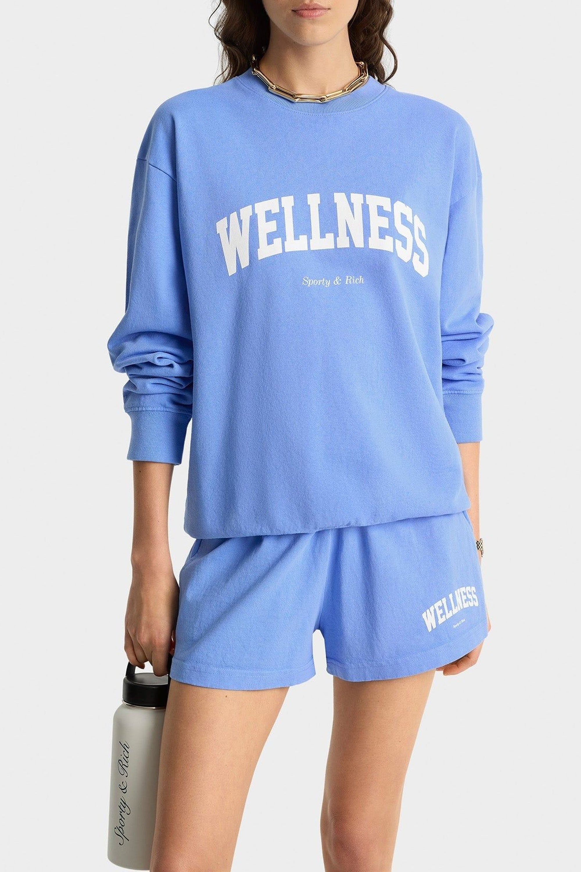 Wellness Ivy Crewneck - Flax blue