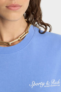 T-shirt Syracuse à impression - Flax Blue