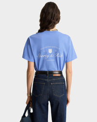 T-shirt Syracuse à impression - Flax Blue