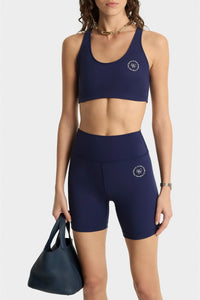 Short cycliste SRHWC à surpiqûres - Dark Navy