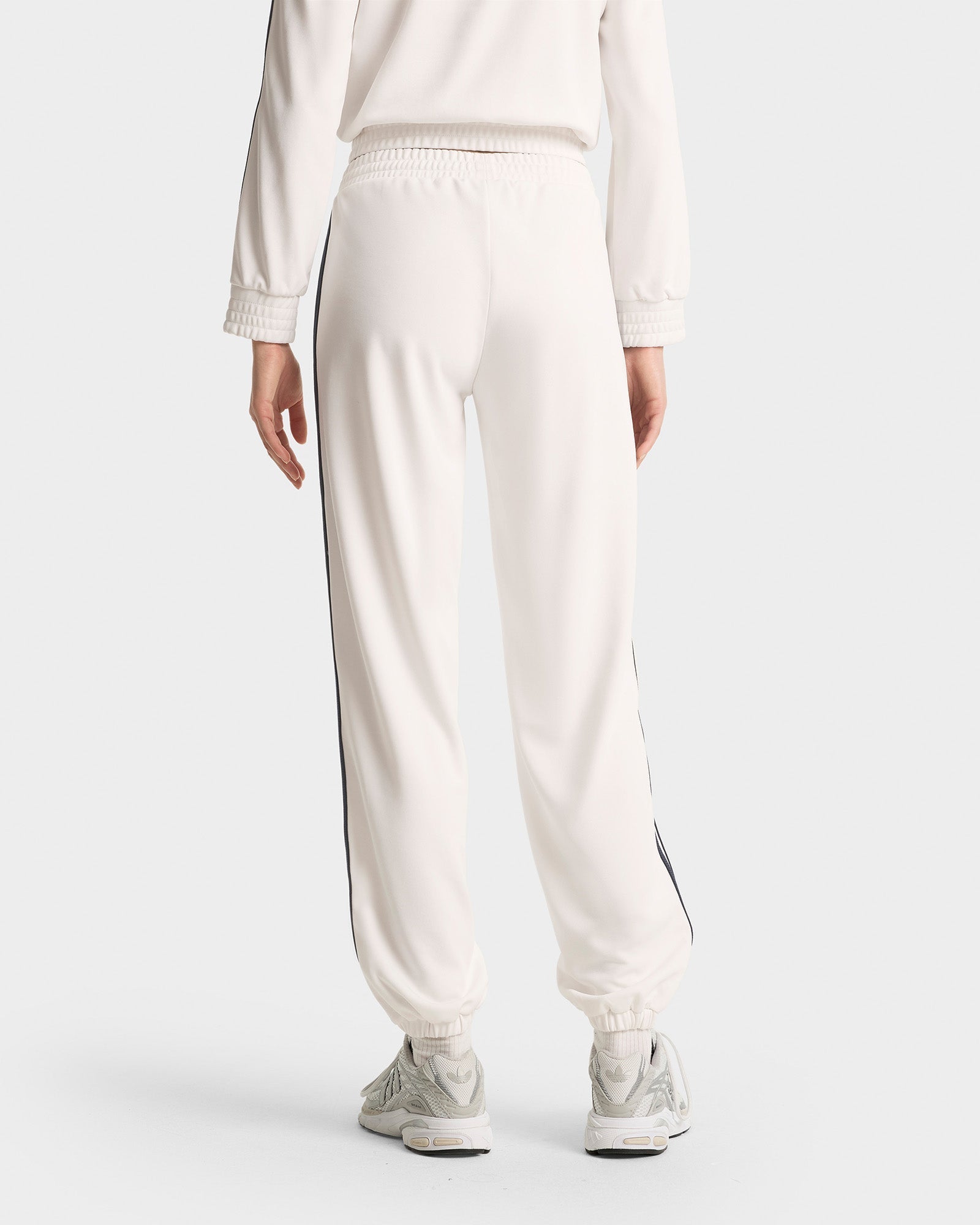 Pantalon de survêtement Crown Tennis à liseré - White