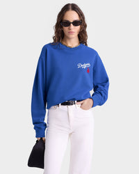 Dodgers Serif Crewneck - Team Blue & White