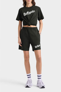 Bermuda à taille élastique - Faded Black