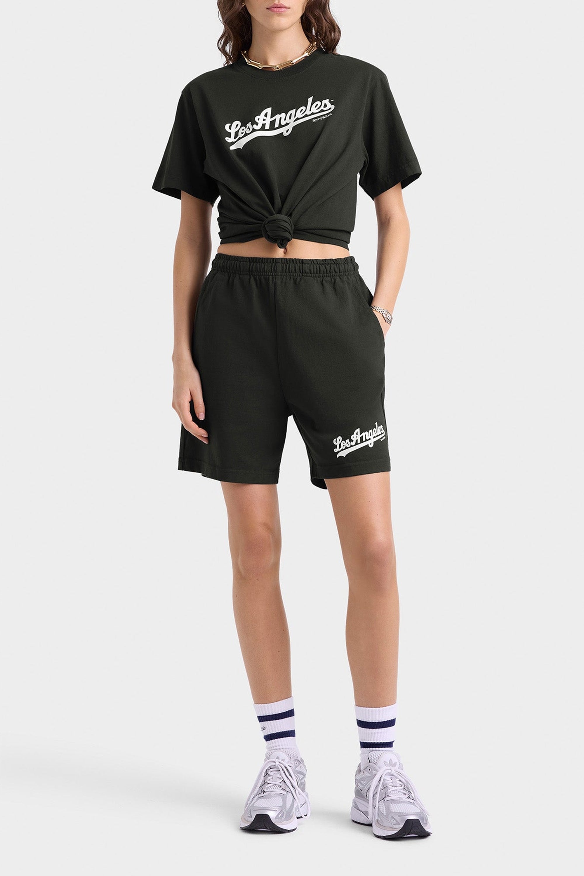 Bermuda à taille élastique - Faded Black