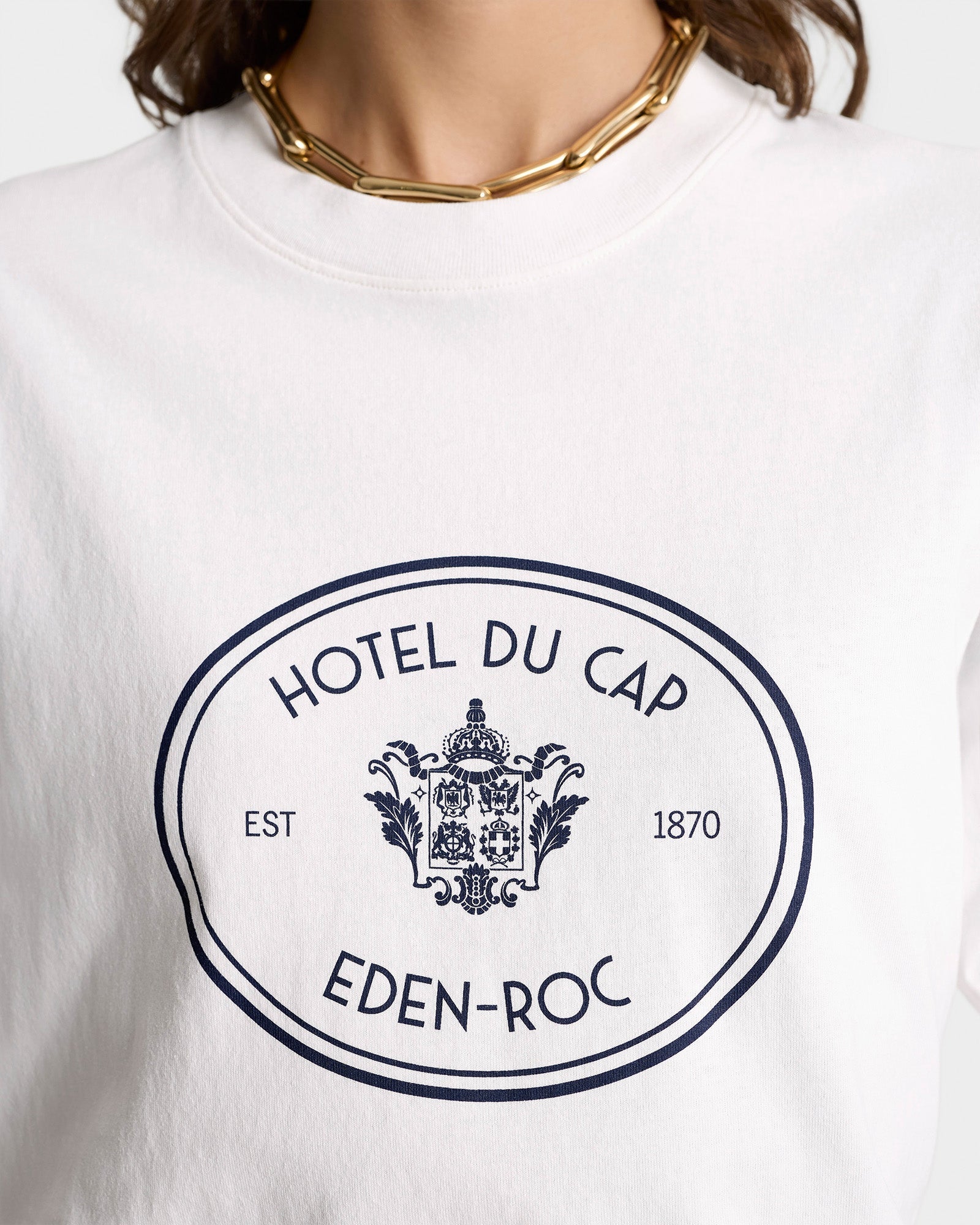 T-shirt Eden Crest avec écusson - White