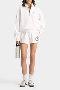 Sweatshirt Eden Crest à broderie - White