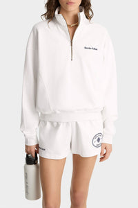 Pull à col zippé Eden Crest - Blanc