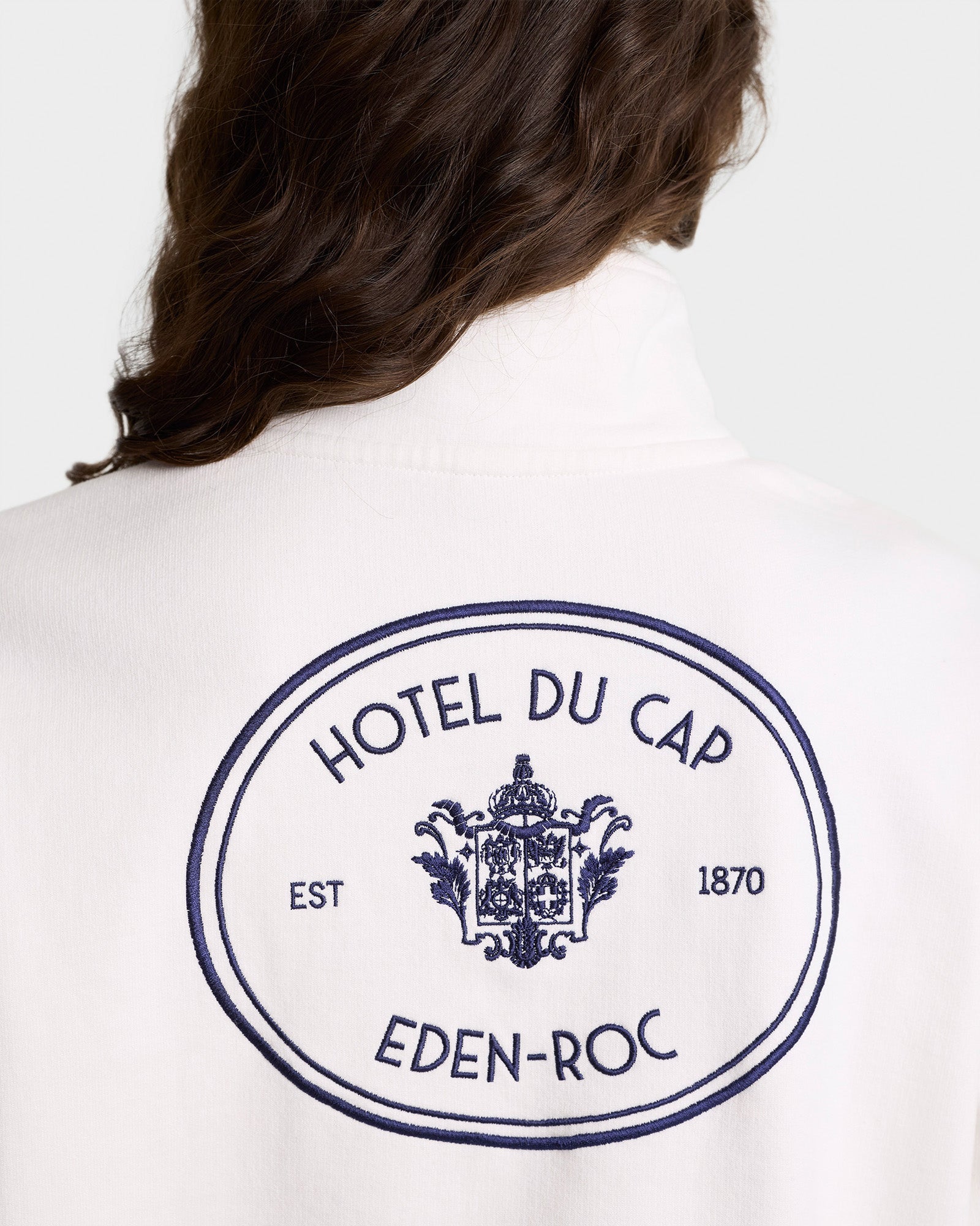 Eden Crest Sweatshirt with embroidery - White
