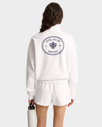 Sweatshirt Eden Crest à broderie - White