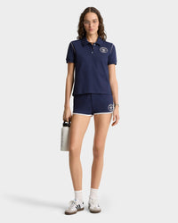 Eden Crest Embroidered Pique Polo - Navy & White