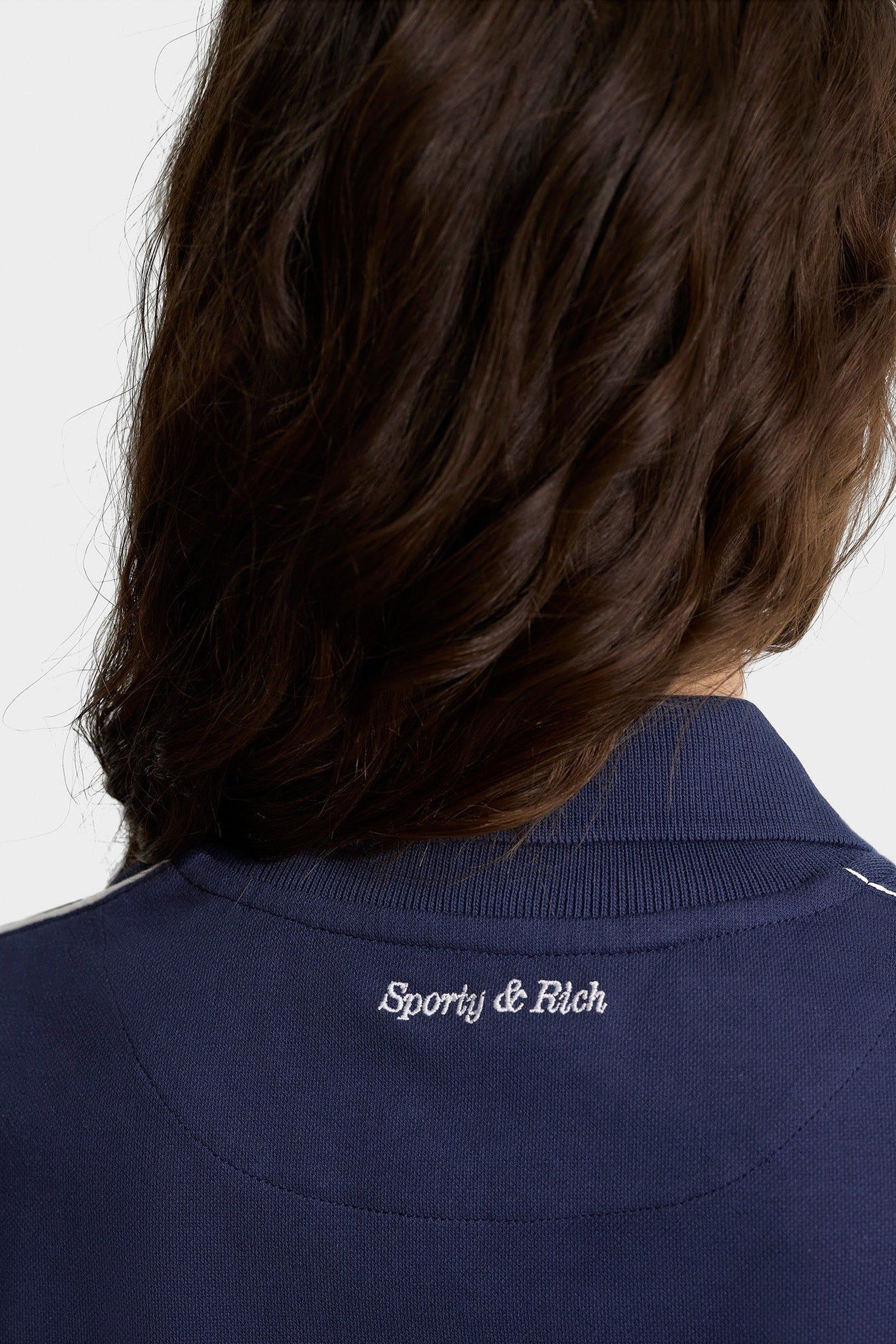 Eden Crest Embroidered Pique Polo - Navy & White