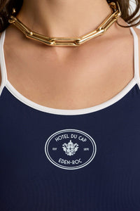 Eden Crest One Piece Swimsuit - Navy & White