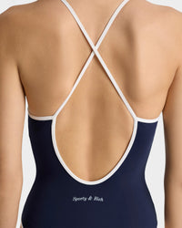 Eden Crest One Piece Swimsuit - Navy & White