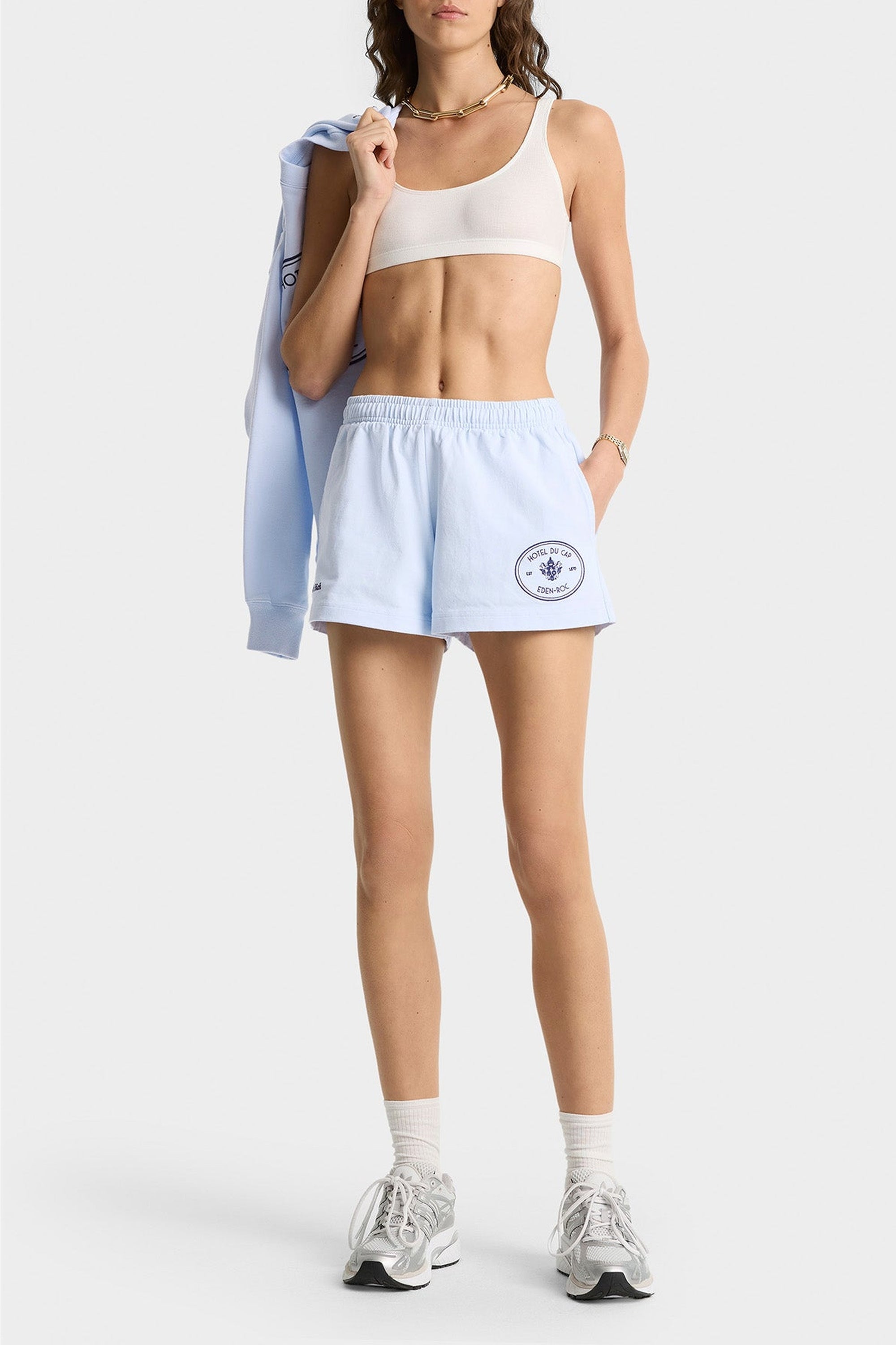 Eden Crest shorts with embroidery - Ciel