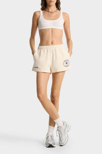Short Eden Crest à broderie - Cream
