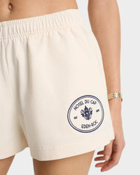 Short Eden Crest à broderie - Cream