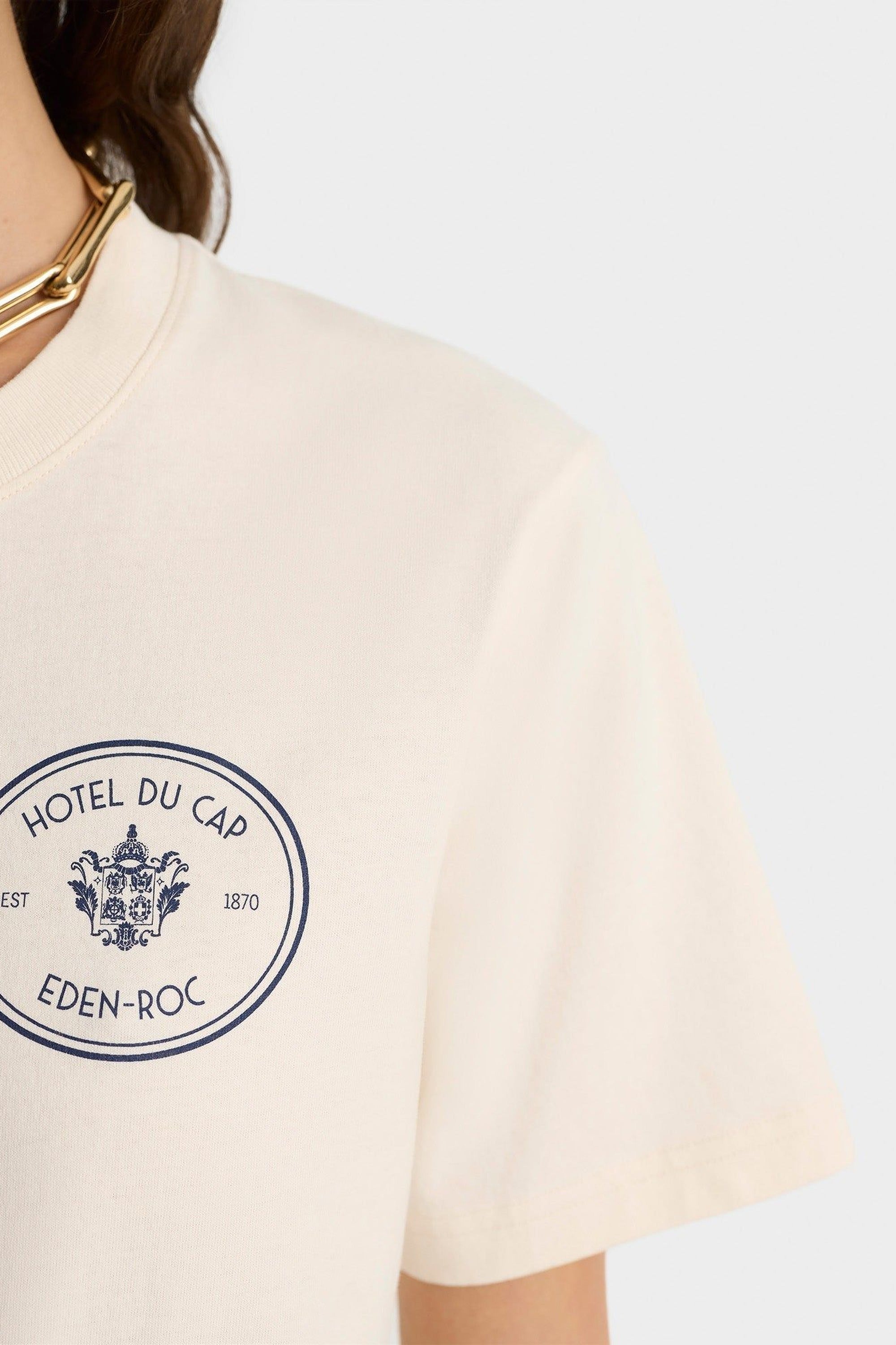 T-shirt Kennedy Crest à impression - Cream