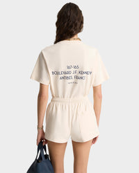 T-shirt Kennedy Crest à impression - Cream