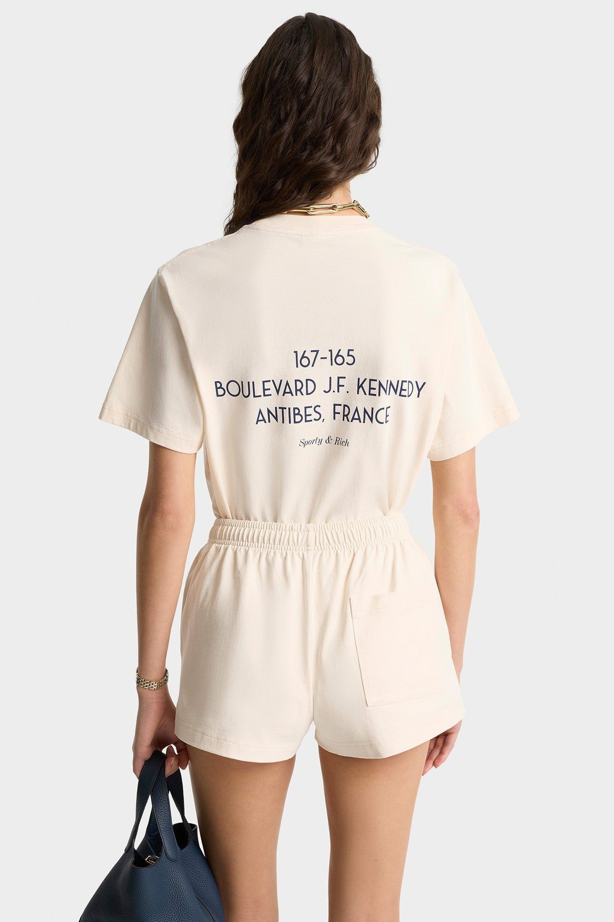 T-shirt Kennedy Crest à impression - Cream