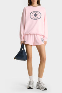 Sweatshirt Eden Crest à broderie - Pink Dolphin