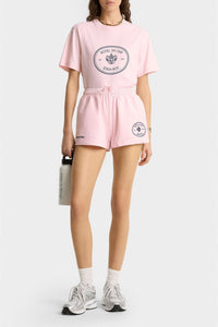 T-shirt Eden Crest avec écusson - Pink Dolphin