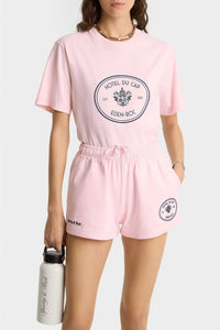 T-shirt Eden Crest avec écusson - Pink Dolphin