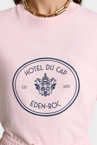 T-shirt Eden Crest avec écusson - Pink Dolphin