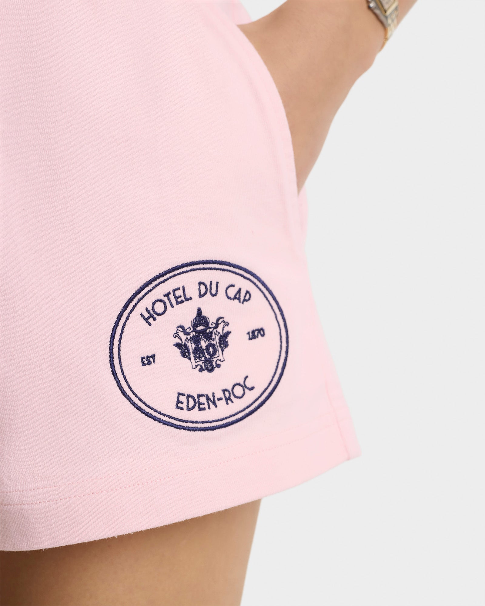 Short Eden Crest à broderie - Pink Dolphin