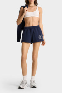 Short Eden Crest à broderie - Dark Navy