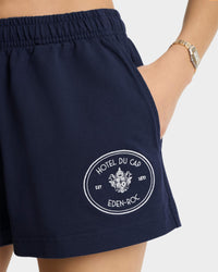Short Eden Crest à broderie - Dark Navy