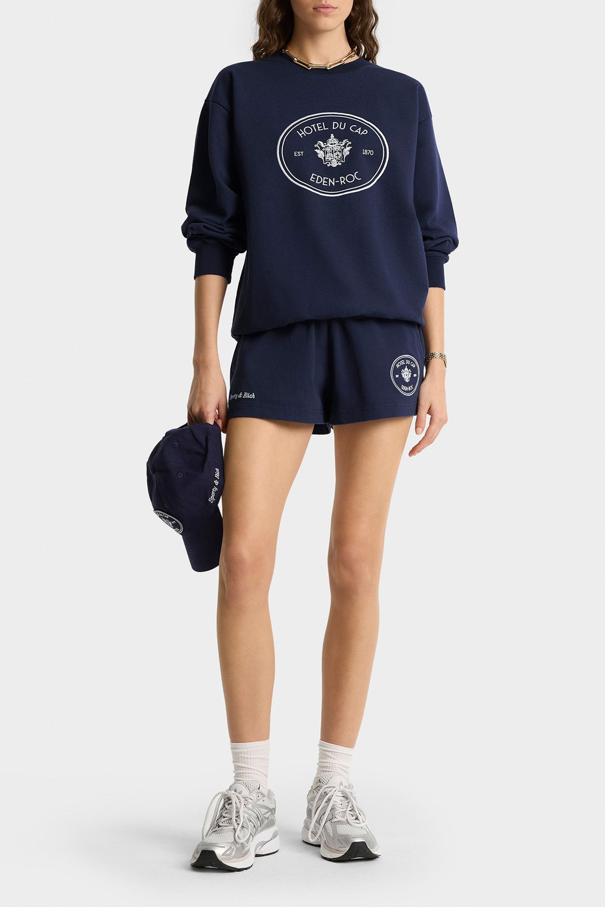 Eden Crest Sweatshirt with embroidery - Dark Navy
