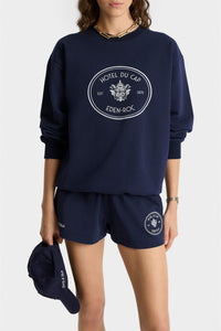 Eden Crest Sweatshirt with embroidery - Dark Navy