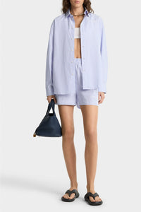 Chemise Eden Script oversize à rayures - Blue & White Stripe