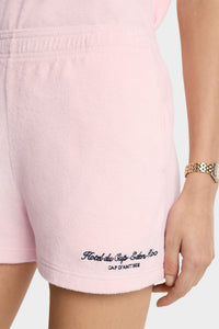 Short Eden Script en velours - Pink Dolphin