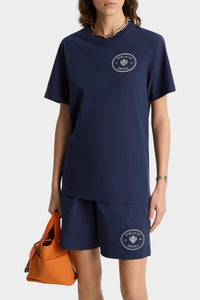 Kennedy Crest print T-shirt - Dark Navy