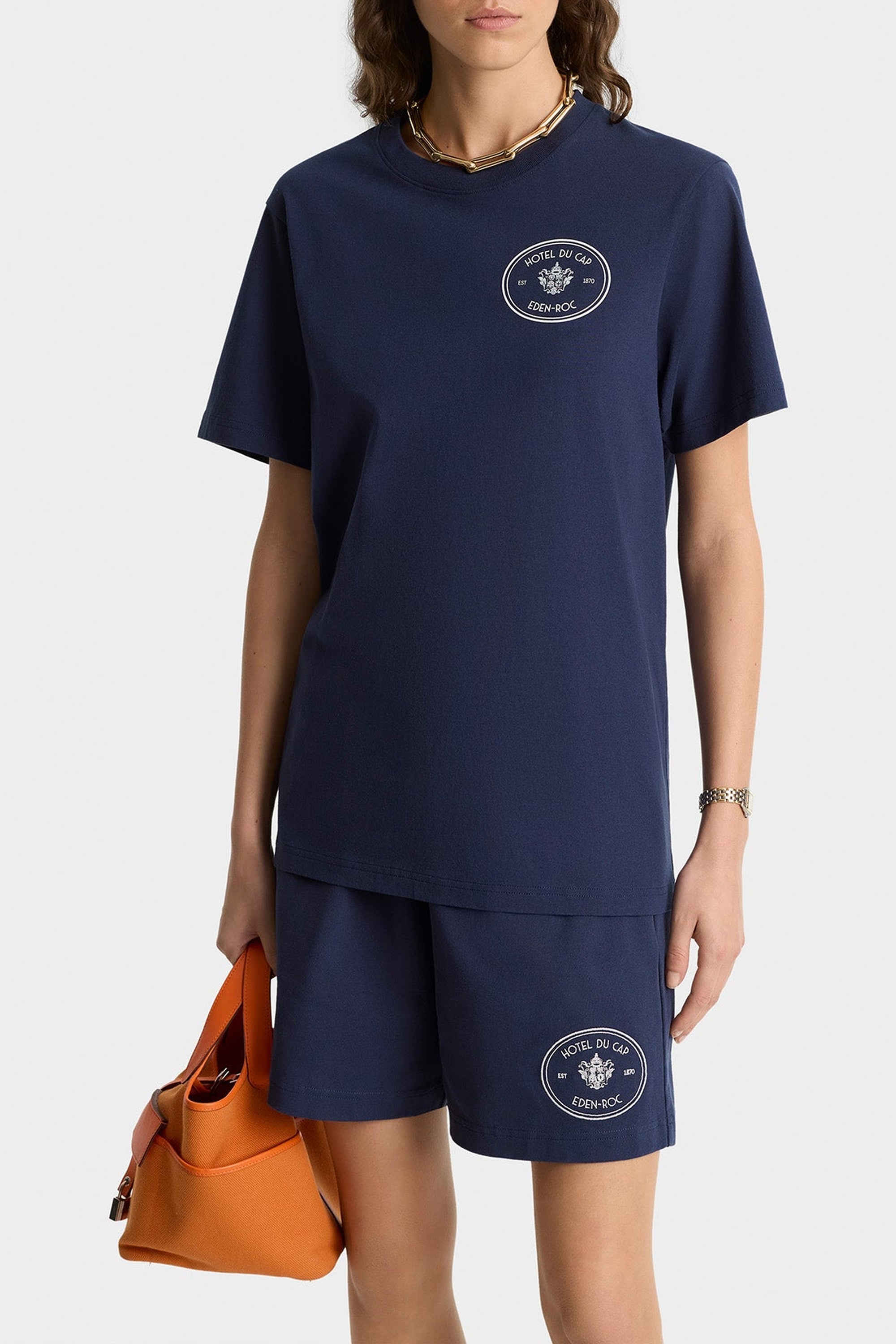 Kennedy Crest print T-shirt - Dark Navy