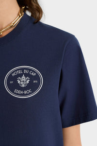 Kennedy Crest T-Shirt - Navy & White