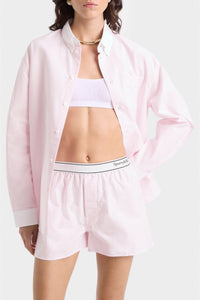 Striped boxer shorts - Pink & White Stripe