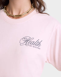 T-shirt Health Scirpt imprimé - Pink Dolphin