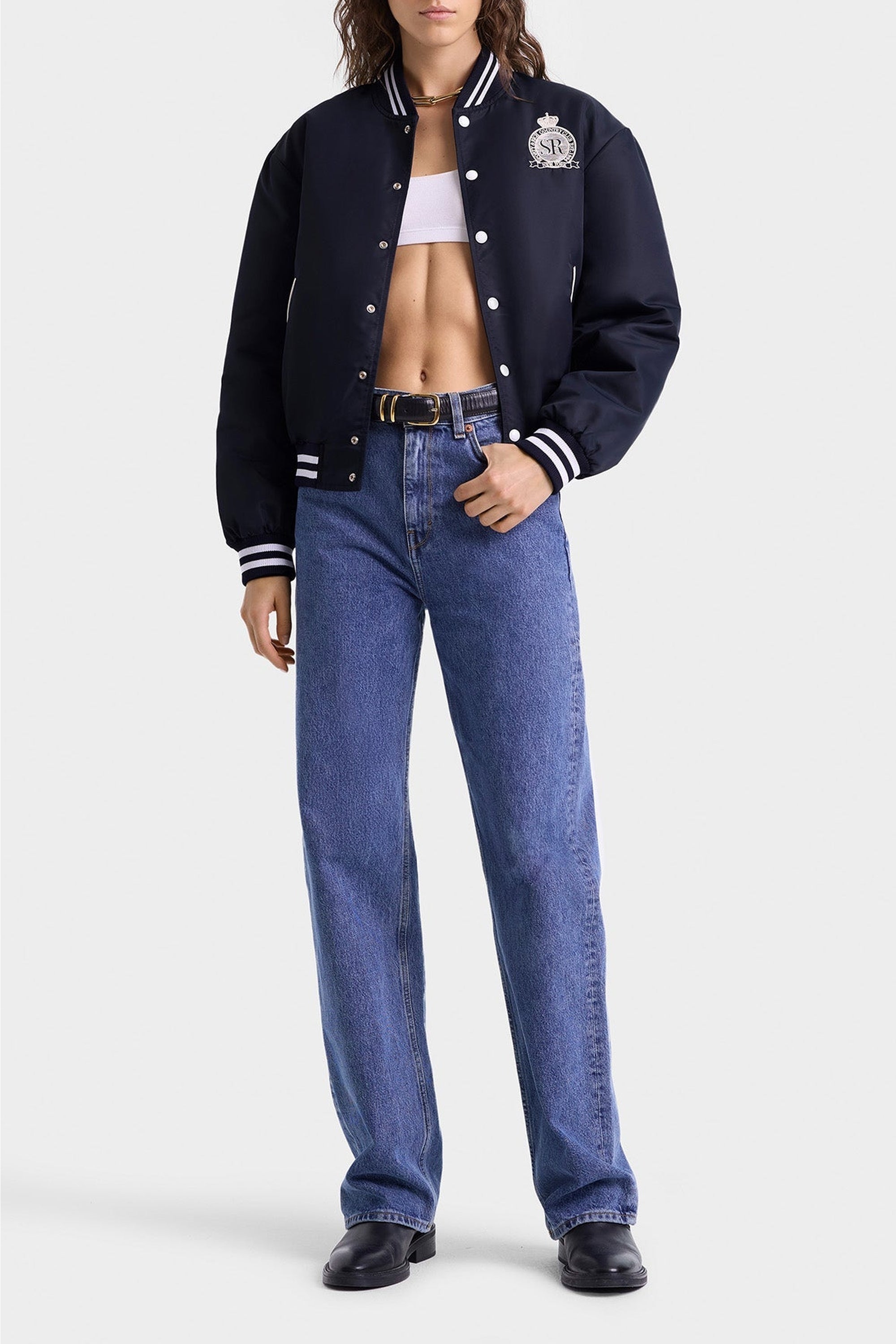 Veste bomber Varsity - Dark Navy