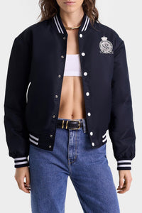 Veste universitaire Royal Club - Bleu Marine & Blanc