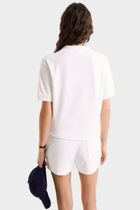 Polo Vendome en velours - White