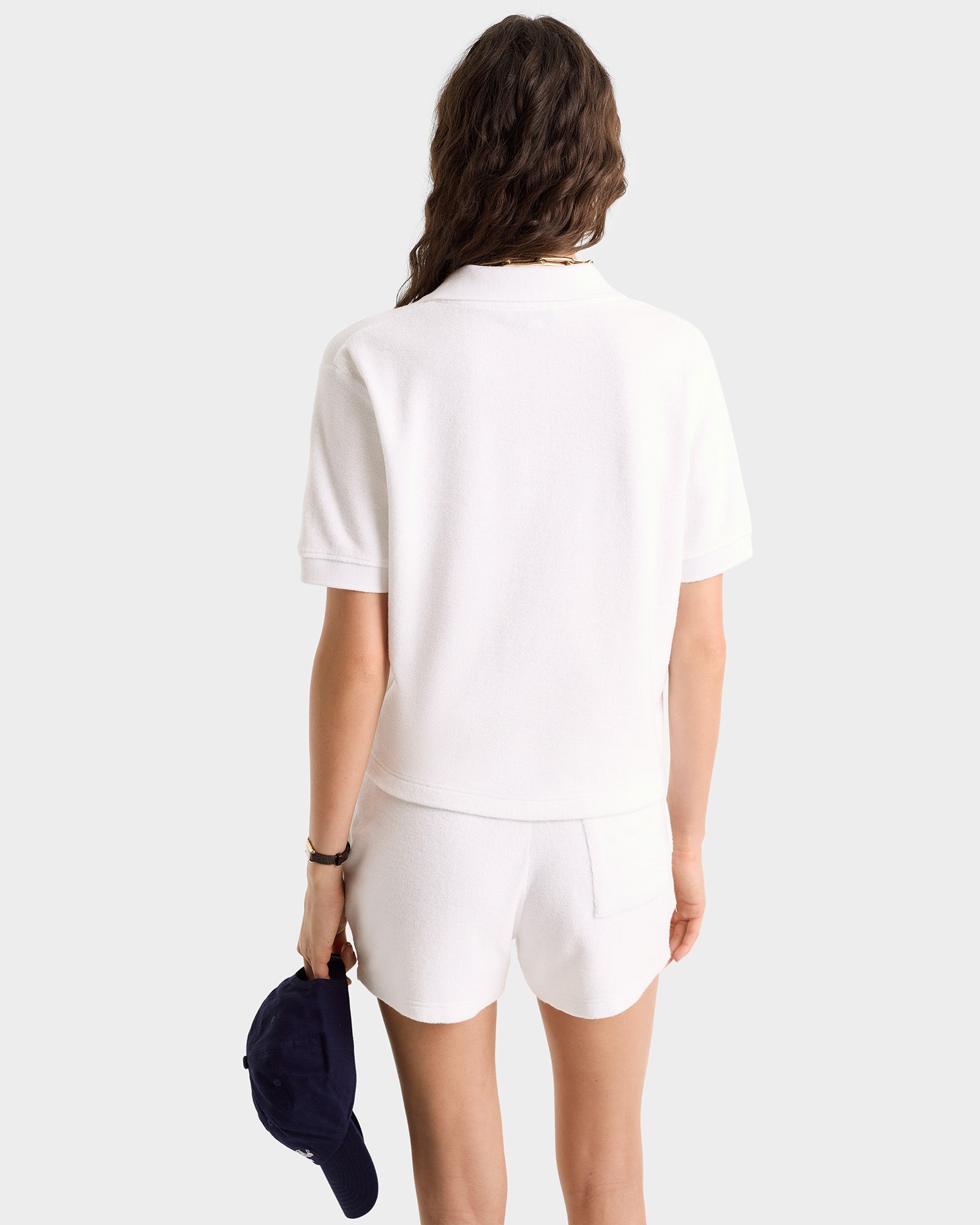 Polo Vendome en velours - White