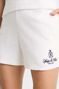 Short Vendome en velours - White