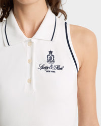 Robe polo Vendome en piqué - White